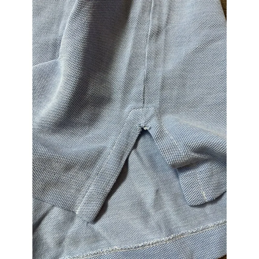 Ralph Lauren Blue Knit Oxford Short Sleeve‎ Polo Men’s Size XL Tall